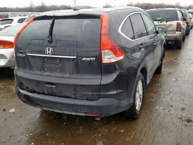 5J6RM4H77EL045327 - 2014 HONDA CR-V EXL BLACK photo 4