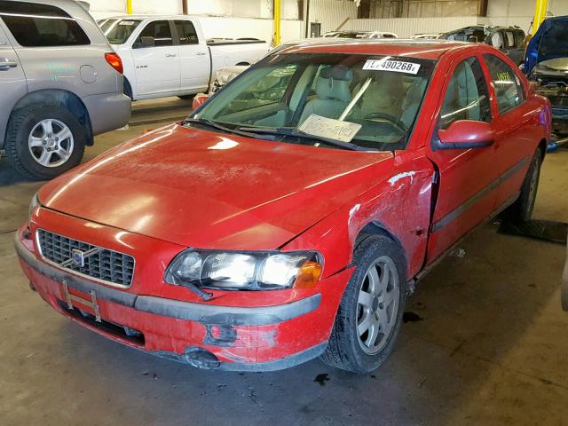 YV1RH58D622124456 - 2002 VOLVO S60 2.5T RED photo 2