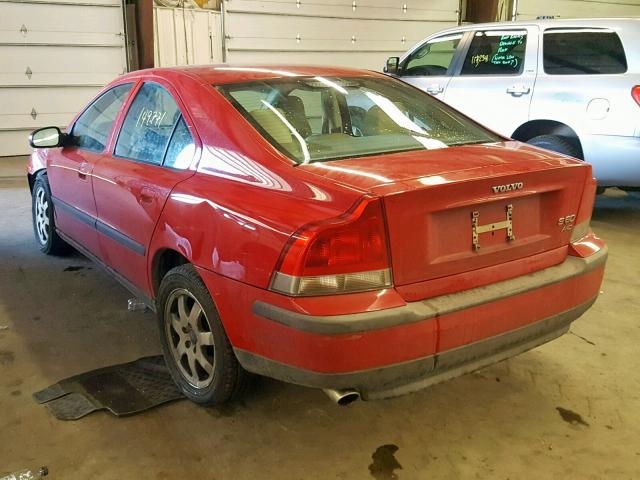 YV1RH58D622124456 - 2002 VOLVO S60 2.5T RED photo 3