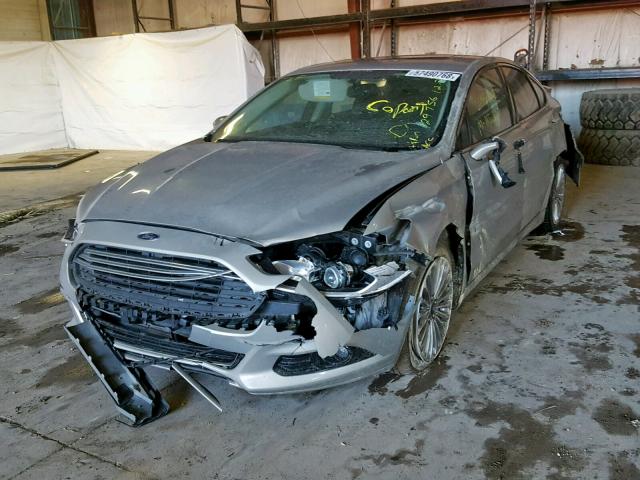 3FA6P0K97FR129756 - 2015 FORD FUSION TIT SILVER photo 2