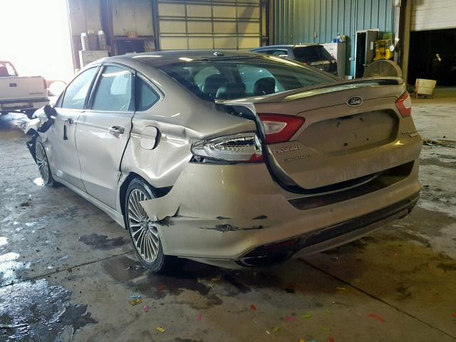 3FA6P0K97FR129756 - 2015 FORD FUSION TIT SILVER photo 3