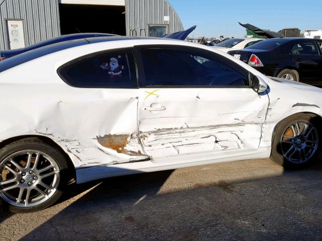 JTKDE177460114080 - 2006 TOYOTA SCION TC 白色 照片 9