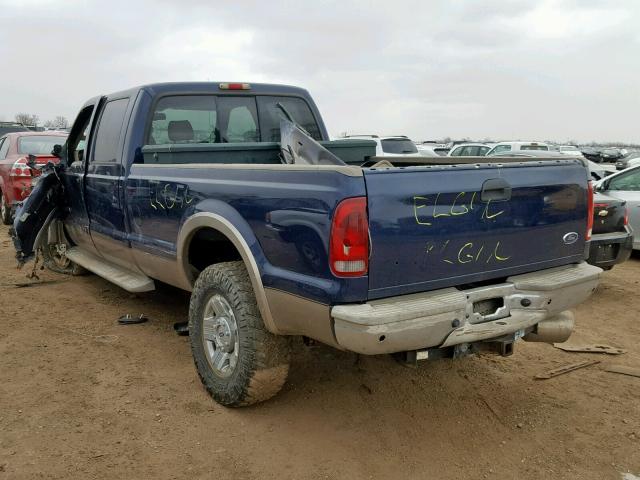 1FTWW31P26EC07748 - 2006 FORD F350 SRW S BLUE photo 3