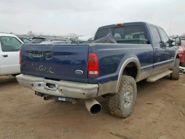 1FTWW31P26EC07748 - 2006 FORD F350 SRW S BLUE photo 4