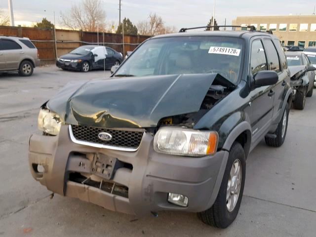 1FMCU03182KA45809 - 2002 FORD ESCAPE XLT GREEN photo 2