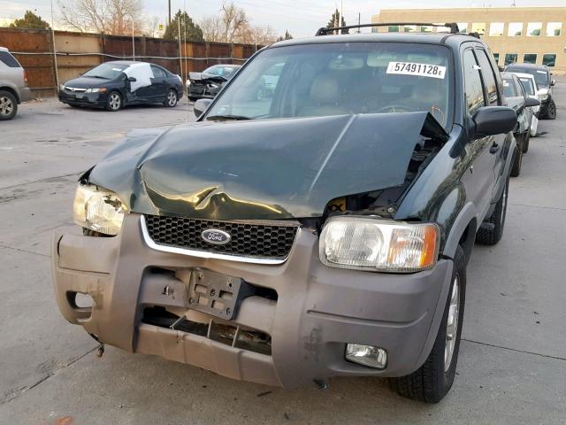 1FMCU03182KA45809 - 2002 FORD ESCAPE XLT GREEN photo 9