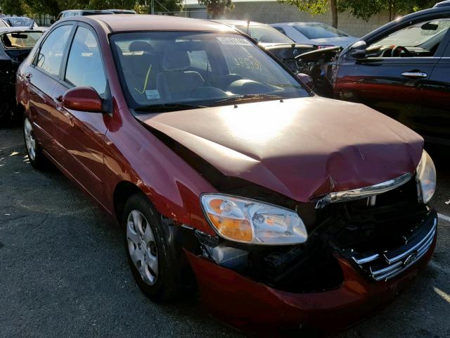 KNAFE121385527016 - 2008 KIA SPECTRA EX RED photo 1