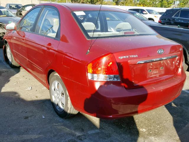 KNAFE121385527016 - 2008 KIA SPECTRA EX RED photo 3