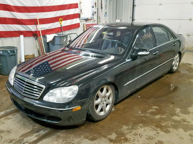 WDBNG84JX5A438043 - 2005 MERCEDES-BENZ S 500 4MAT BLACK photo 2