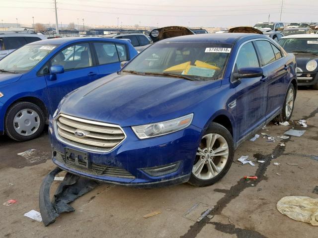 1FAHP2E8XDG156428 - 2013 FORD TAURUS SEL BLUE photo 2