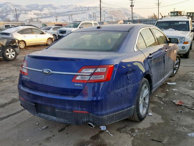 1FAHP2E8XDG156428 - 2013 FORD TAURUS SEL BLUE photo 4