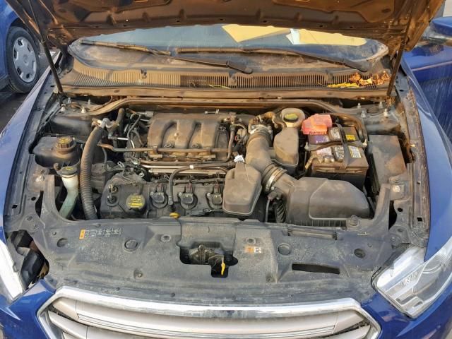 1FAHP2E8XDG156428 - 2013 FORD TAURUS SEL BLUE photo 7