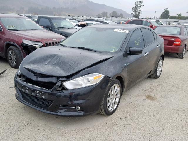 1C3CDFCA8DD155603 - 2013 DODGE DART LIMIT BLACK photo 2