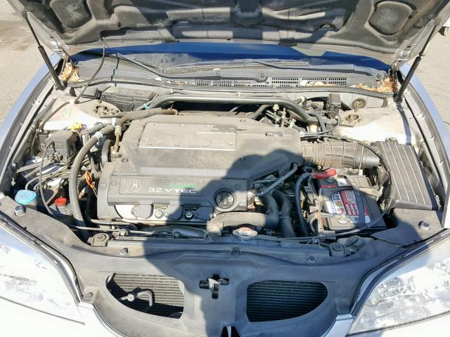 19UYA42451A005893 - 2001 ACURA 3.2CL SILVER photo 7