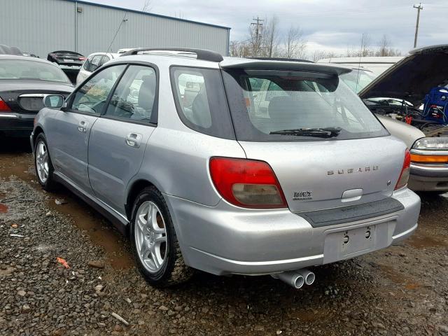 JF1GG29672G820752 - 2002 SUBARU IMPREZA WR SILVER photo 3