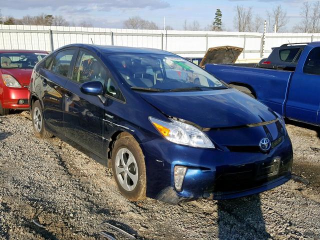 JTDKN3DU1F1924636 - 2015 TOYOTA PRIUS BLUE photo 1