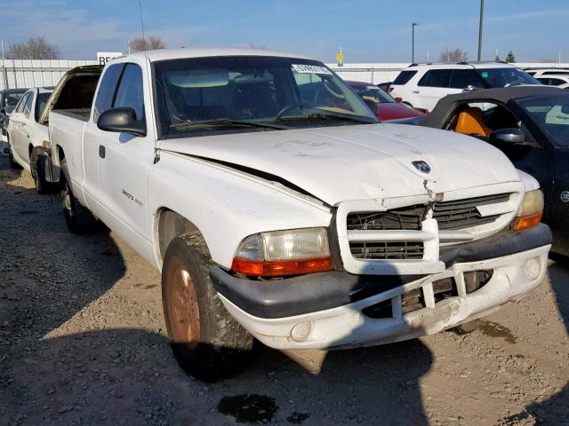 1B7GL32N22S504668 - 2002 DODGE DAKOTA SPO WHITE photo 1