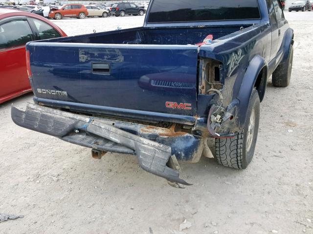 1GTCT19W228114331 - 2002 GMC SONOMA BLUE photo 9