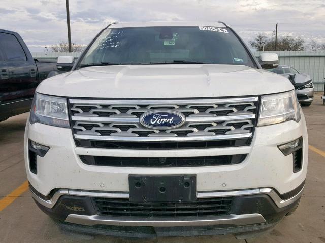 1FM5K7FH9JGB30353 - 2018 FORD EXPLORER L WHITE photo 9