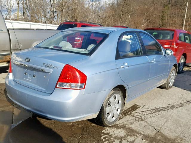 KNAFE121475485793 - 2007 KIA SPECTRA EX BLUE photo 4