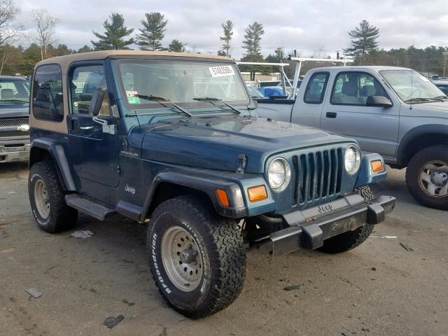 1J4FY29PXWP719734 - 1998 JEEP WRANGLER / GREEN photo 1