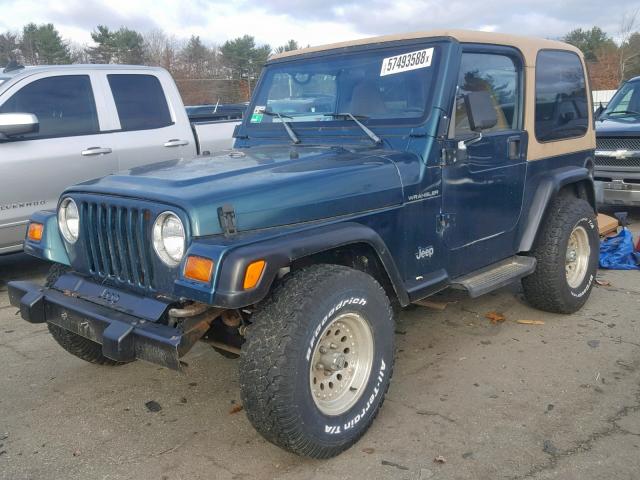 1J4FY29PXWP719734 - 1998 JEEP WRANGLER / GREEN photo 2