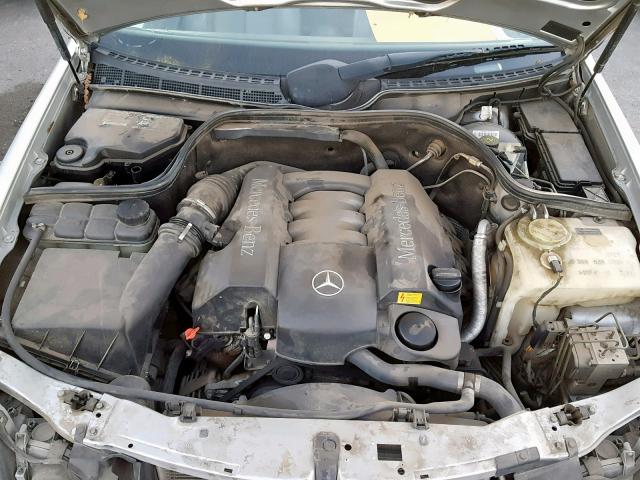 WDBLK65G92T098008 - 2002 MERCEDES-BENZ CLK320 SILVER photo 7