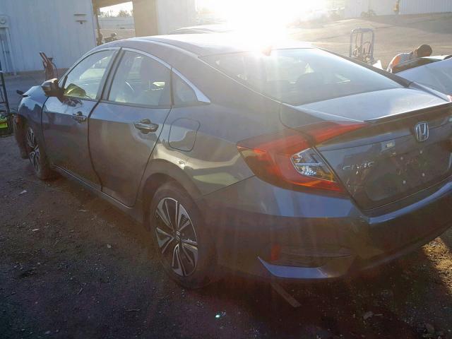 JHMFC1F74JX029987 - 2018 HONDA CIVIC EXL GRAY photo 3