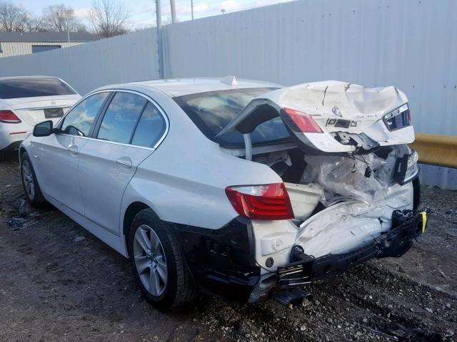 WBAXH5C51DD111793 - 2013 BMW 528 XI WHITE photo 3