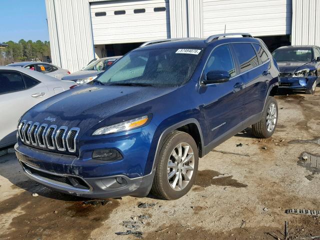 1C4PJLDB5JD519984 - 2018 JEEP CHEROKEE L BLUE photo 2