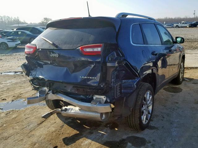 1C4PJLDB5JD519984 - 2018 JEEP CHEROKEE L BLUE photo 4