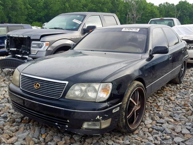 JT8BH28F3X0162851 - 1999 LEXUS LS 400 BLACK photo 2