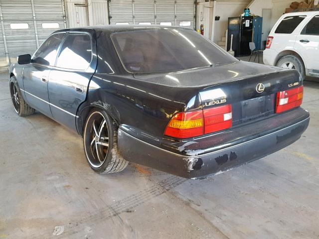 JT8BH28F3X0162851 - 1999 LEXUS LS 400 BLACK photo 3