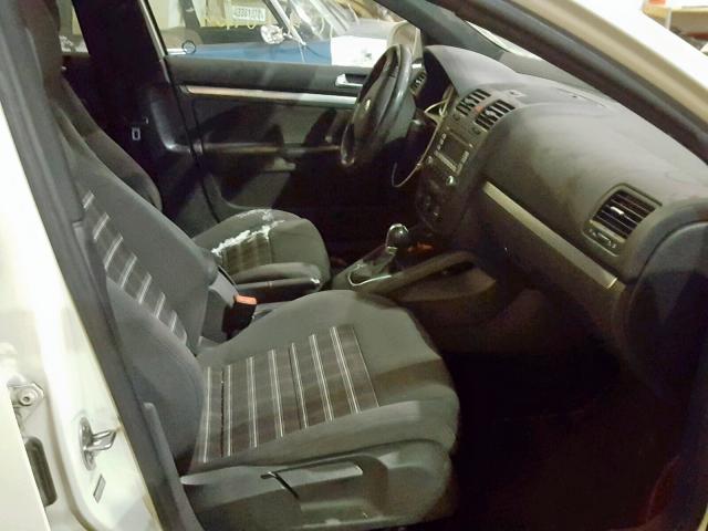 3VWDJ71K48M094137 - 2008 VOLKSWAGEN GLI თეთრი ფოტო 5
