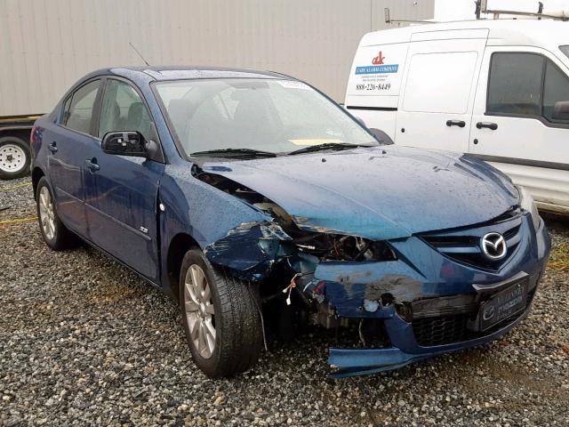 JM1BK323381875185 - 2008 MAZDA 3 S BLUE photo 1