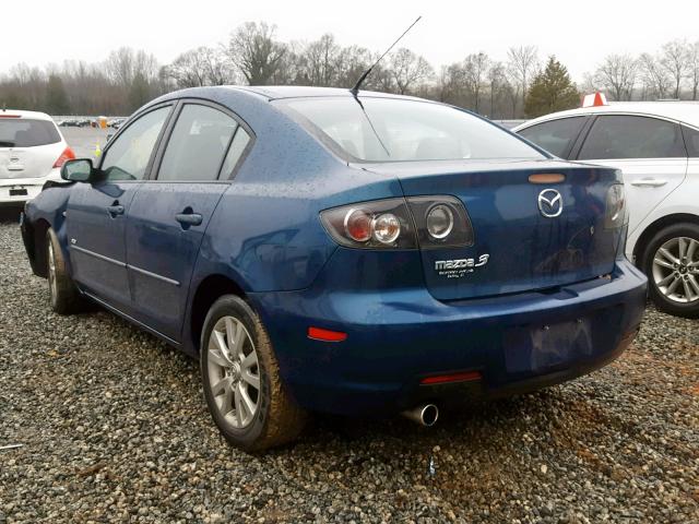 JM1BK323381875185 - 2008 MAZDA 3 S BLUE photo 3