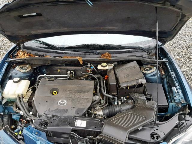 JM1BK323381875185 - 2008 MAZDA 3 S BLUE photo 7