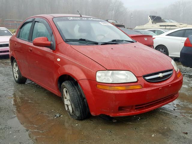 KL1TD56666B583754 - 2006 CHEVROLET AVEO BASE Qırmızı foto 1