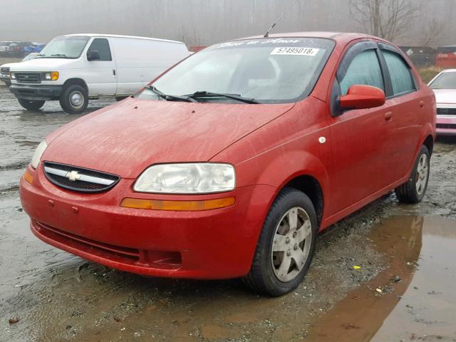 KL1TD56666B583754 - 2006 CHEVROLET AVEO BASE Qırmızı foto 2