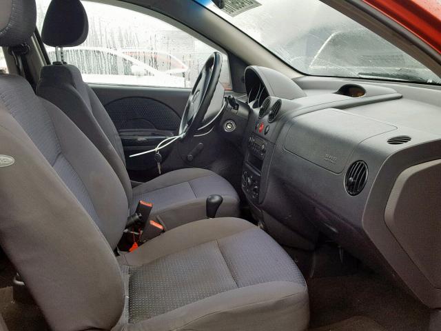 KL1TD56666B583754 - 2006 CHEVROLET AVEO BASE Qırmızı foto 5