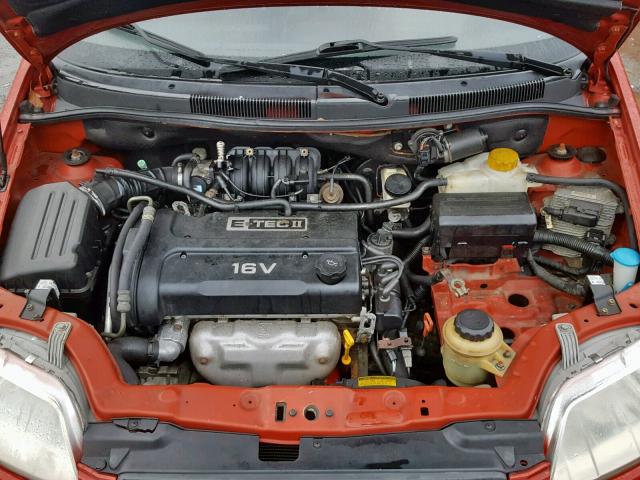 KL1TD56666B583754 - 2006 CHEVROLET AVEO BASE Qırmızı foto 7