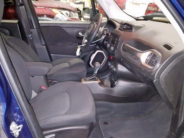 ZACCJAAB5HPE53259 - 2017 JEEP RENEGADE S BLUE photo 5