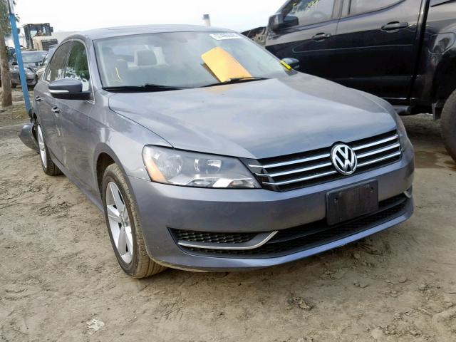 1VWBP7A39DC030802 - 2013 VOLKSWAGEN PASSAT SE GRAY photo 1