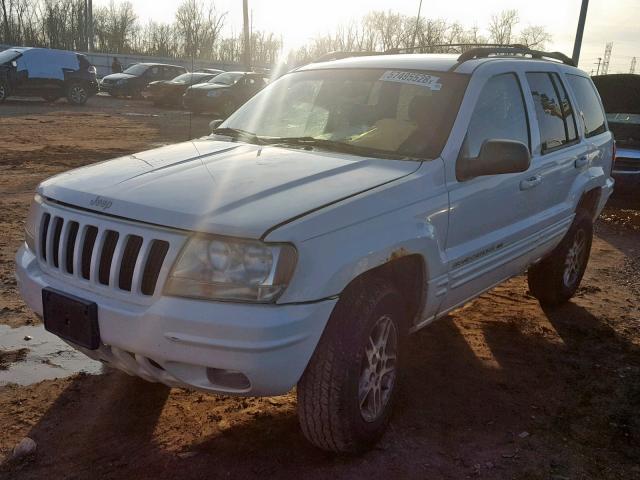 1J4GW68N9XC686803 - 1999 JEEP GRAND CHER WHITE photo 2