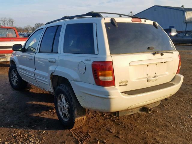 1J4GW68N9XC686803 - 1999 JEEP GRAND CHER WHITE photo 3