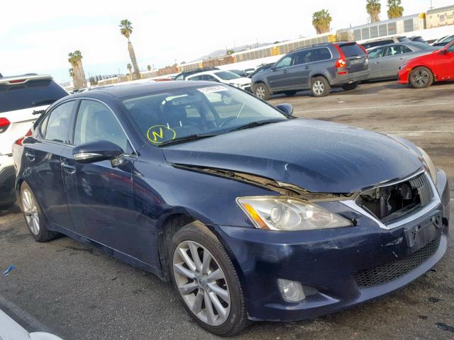 JTHBK262095098047 - 2009 LEXUS IS 250 BLUE photo 1