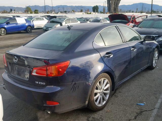 JTHBK262095098047 - 2009 LEXUS IS 250 BLUE photo 4