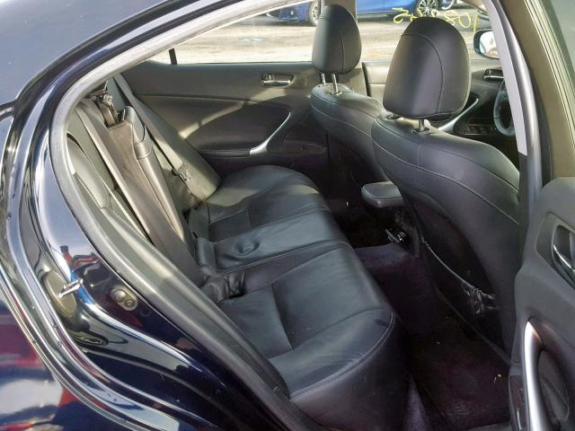 JTHBK262095098047 - 2009 LEXUS IS 250 BLUE photo 6