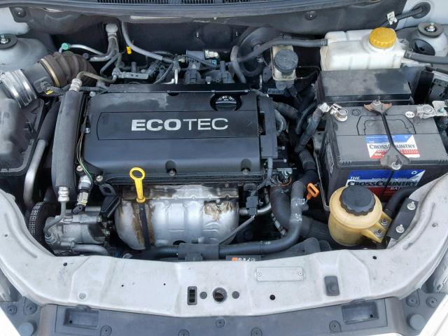 KL1TD6DE4BB222257 - 2011 CHEVROLET AVEO LS SILVER photo 7