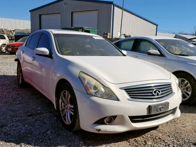 JN1CV6AR5BM402254 - 2011 INFINITI G37 WHITE photo 1